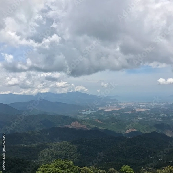 Fototapeta 산과 구름의 경관