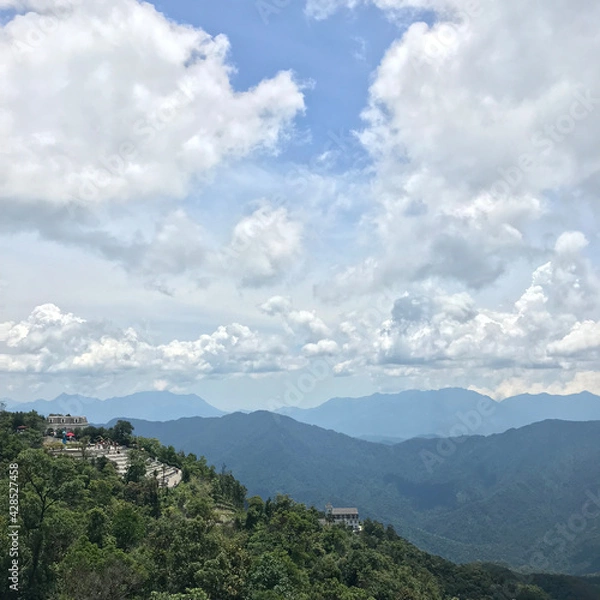 Obraz 산과 구름의 경관