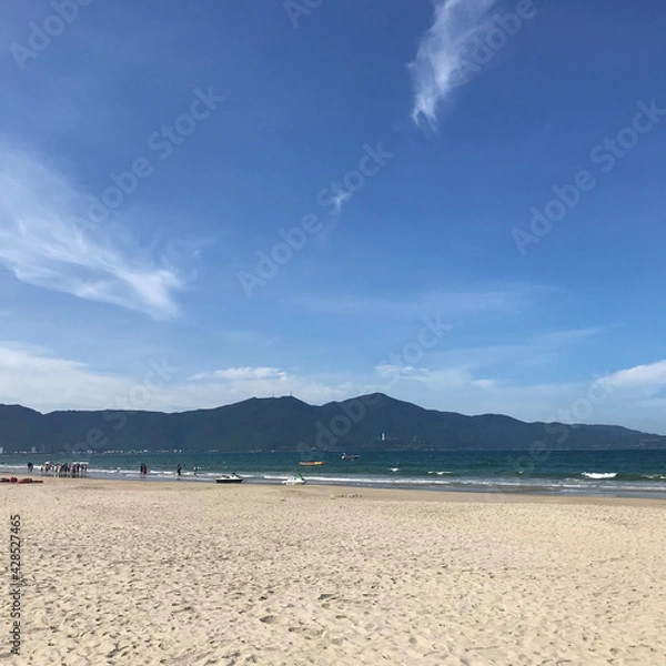 Obraz 맑은 하늘과 바닷가