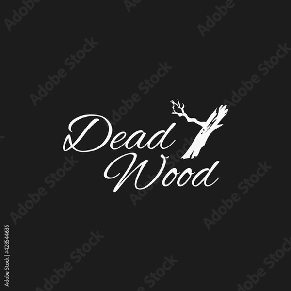 Obraz illustration of a dead wood logo