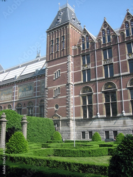 Obraz A view of the Facade of the Rijksmuseum in Amsterdam
