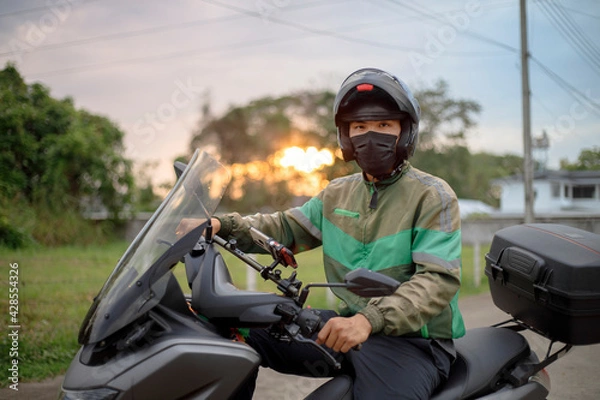 Obraz Local express delivery driver