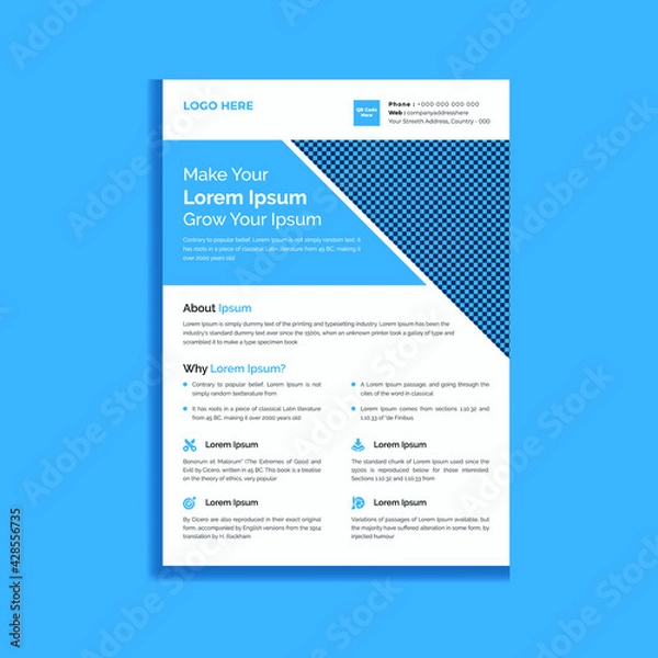 Obraz Abstract Modern and Corporate Business Flyer Template Design