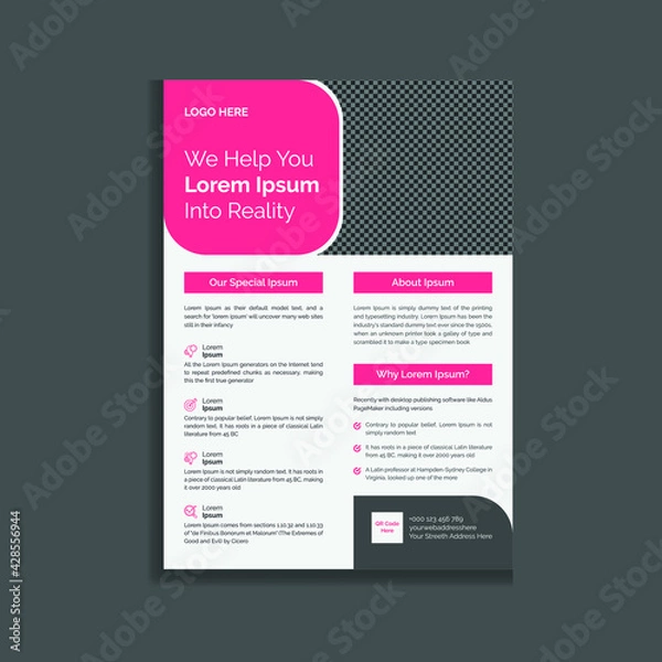 Obraz Abstract Modern and Corporate Business Flyer Template Design