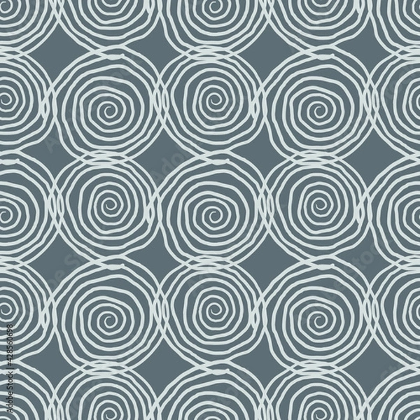Obraz Seamless vector pattern in geometric ornamental style drawn by hand