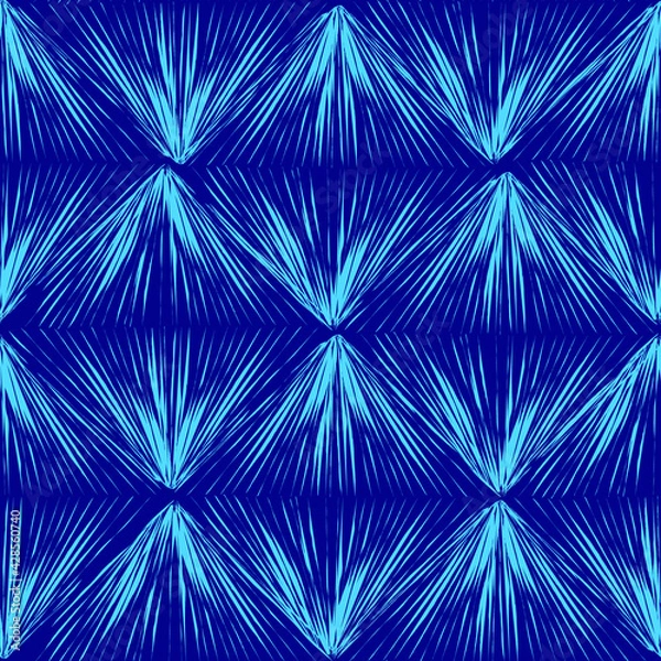 Fototapeta Hand-drawn seamless vector in the form of broken lines