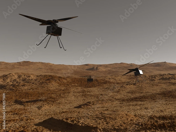 Obraz Droni su Marte