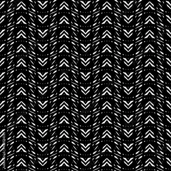 Fototapeta Design seamless monochrome grating pattern