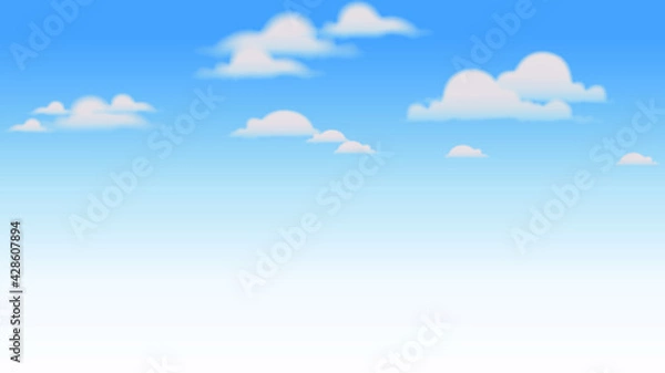 Obraz blue sky and clouds .blue sky with clouds