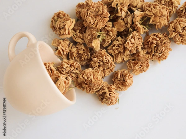 Obraz Bouquet of dried flowers stylized as a picture