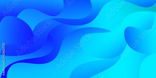 Fototapeta Abstract blue background with some shades