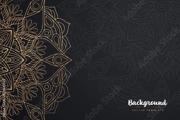 Obraz Vector islamic gold background with mandala