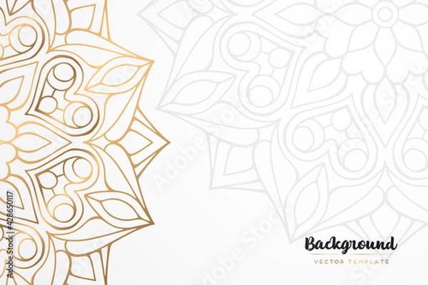 Obraz Vector islamic gold background with mandala
