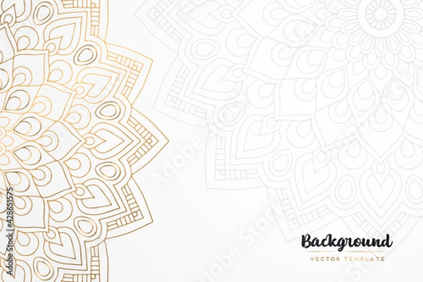 Obraz Vector islamic gold background with mandala