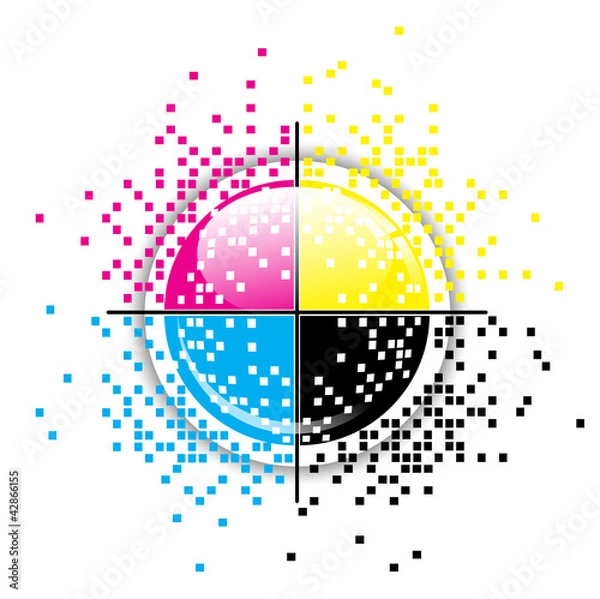 Fototapeta Creative CMYK design