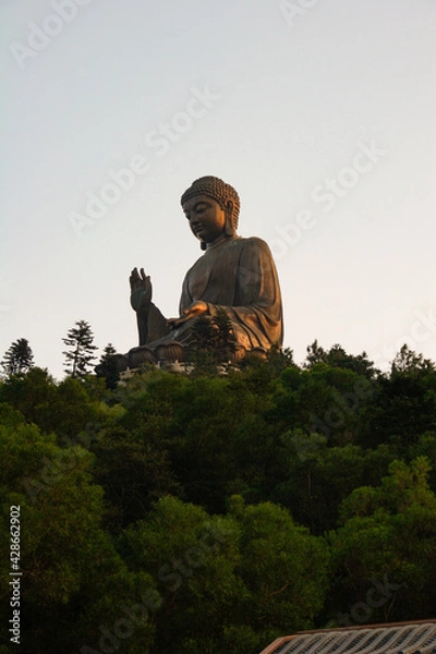 Obraz buddha statue at temple