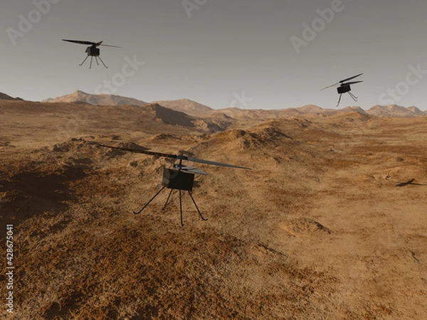 Obraz Droni marziani