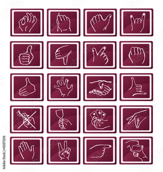 Fototapeta Gestures