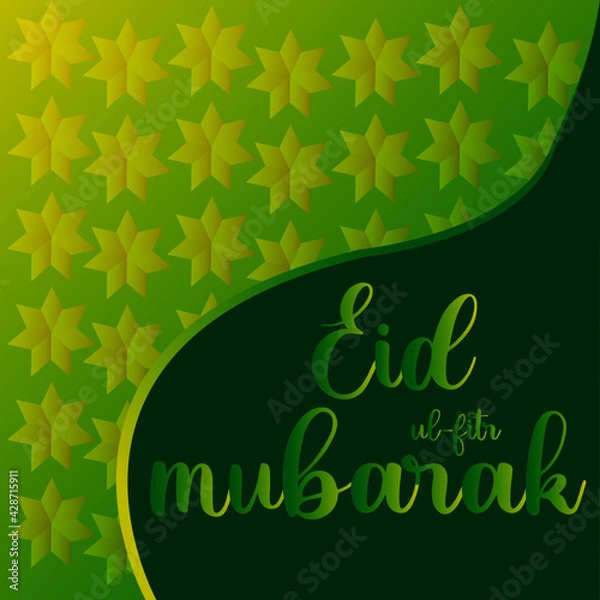 Fototapeta Eid-ul-fitr background with lemon flowers