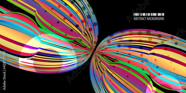 Obraz Geometric colorful abstract background vector template