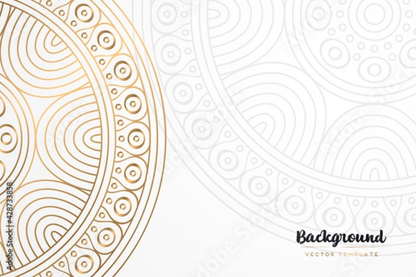 Obraz Vector islamic gold background with mandala