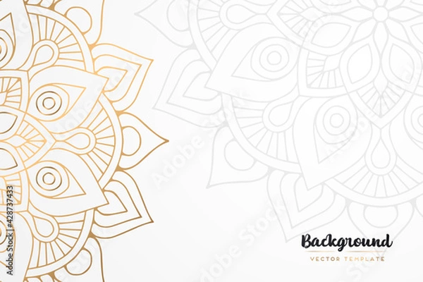 Obraz Vector islamic gold background with mandala