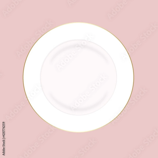 Obraz dishes, plate white