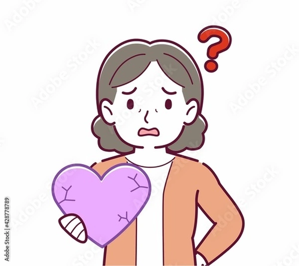 Fototapeta 手にハートを持った人