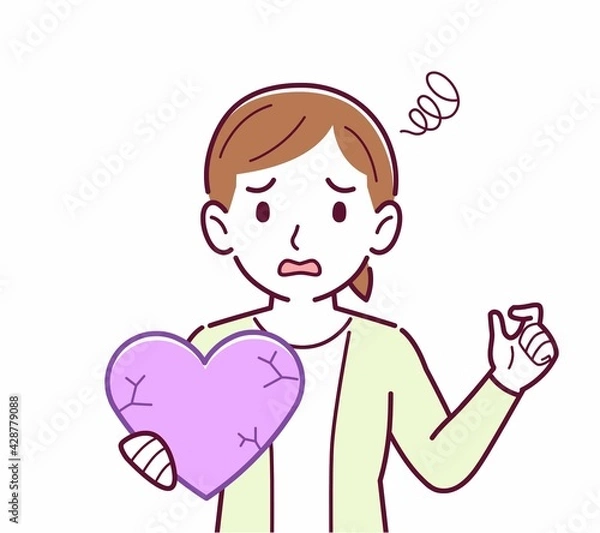 Fototapeta 手にハートを持った人