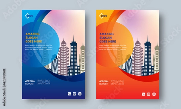 Obraz Annual Report design Layout Multipurpose use for any Project, annual report, Brochure, flyer, Poster, Booklet etc.