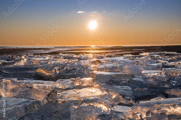 Obraz 夜明けのジュエリーアイス