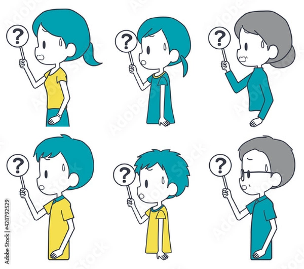 Fototapeta 三世代家族　質問　セット