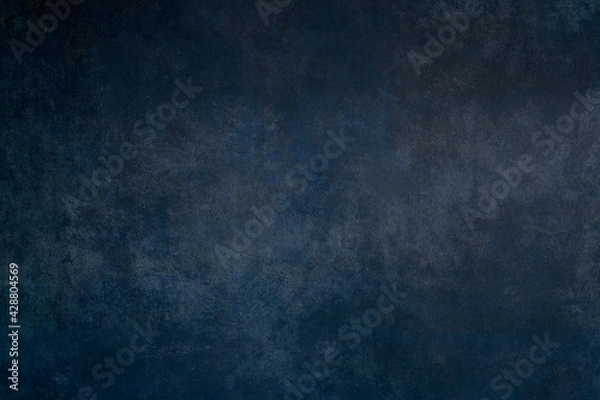 Fototapeta Dark blue wall background