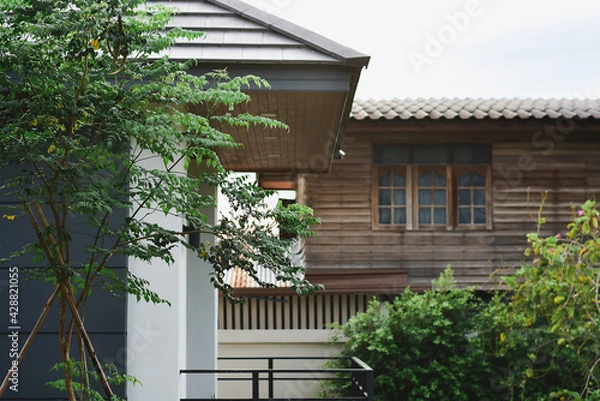 Fototapeta balcony with flowers