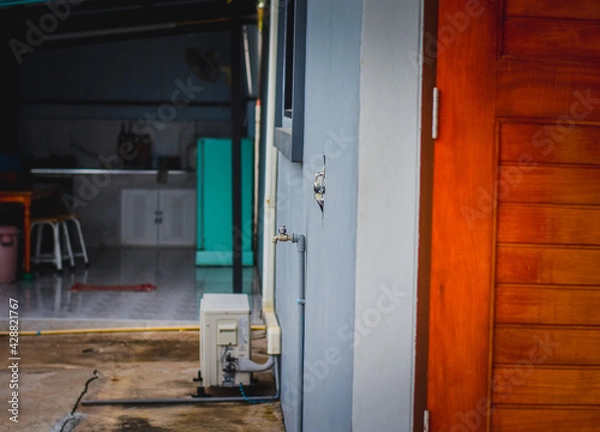 Obraz door in a garage