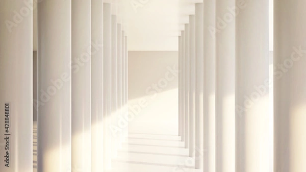 Fototapeta 白の抽象的な空間