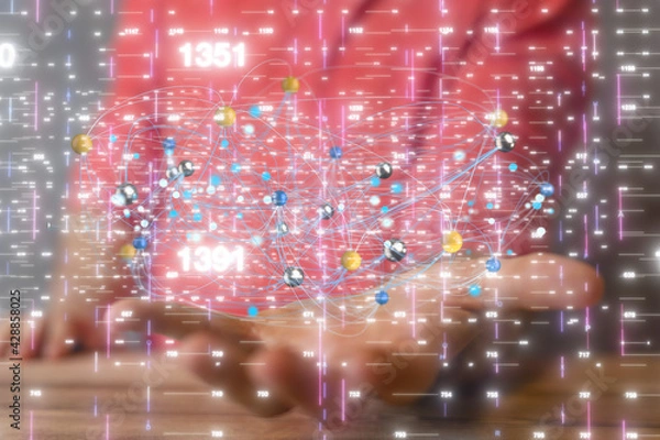 Obraz communication network digital group connect.