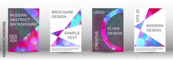 Obraz Future futuristic template with abstract balls for design.