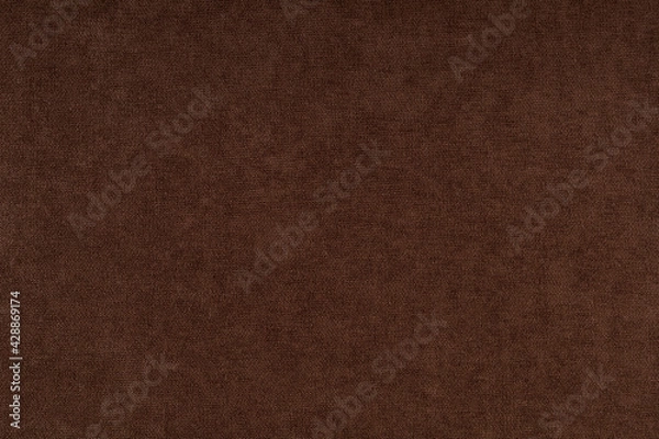Obraz the surface of the curtain fabric is dark brown canvas, background, texture