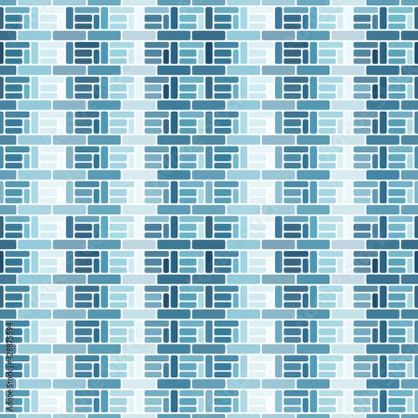 Fototapeta A seamless pattern of simple blocks and lines.