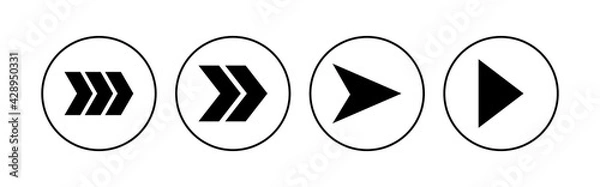 Fototapeta Arrow icon set. Arrow symbol. Arrow sign for your web design.