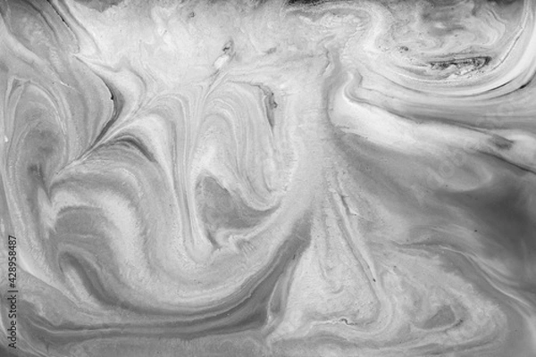 Fototapeta Marble pattern paint splash texture. illustration acrylic.