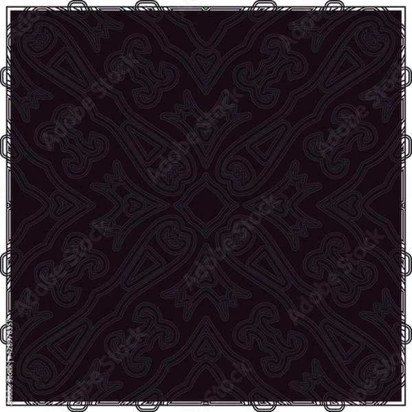 Obraz Geometric vector pattern with triangular elements. Seamless pattern with simple colors .Vector hand drawn doodle pattern.