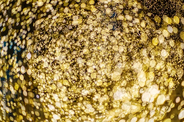 Fototapeta Blur colorful abstract light bokeh background is beautiful.