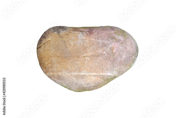 Fototapeta stones isolated on white background.Big granite rock stone.rock stone isolated on white background
