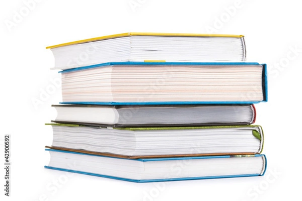 Obraz Isolated stack of books