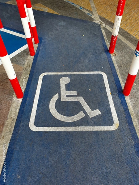 Obraz Public way for Disabled person