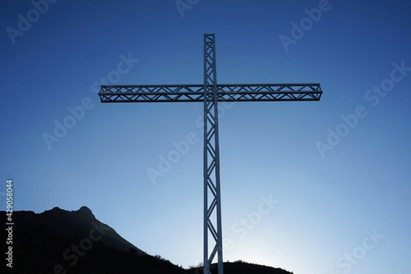 Obraz cross on the hill