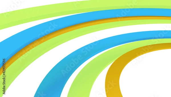 Obraz 3D wave speed concept illustration render