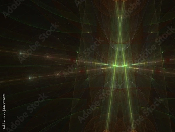Fototapeta Imaginatory fractal background generated Image
